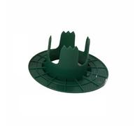 Lagomloot Lot de 6 protections de tête d'arrosage en plastique vert pour la prévention des dommages causés par la tondeuse - Boucliers d'irrigation de jardin résistants aux UV