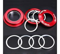 Lagomloot Lot de 6 rondelles d'espacement pour casque de vélo, cales de réglage en alliage d'aluminium pour fourche de 28,6 mm, épaisseur de 0,3/1/2/3 mm