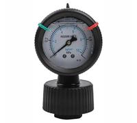 Lagomloot Manomètre à membrane en PP, gamme 0-10 kg avec filetage 1/2PT pour huile/air, compteur industriel étanche pour impression et filtration