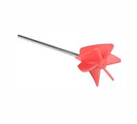 Lagomloot Mélangeur de peinture en spirale pour perceuse avec pince adaptative, tige de mélange en métal et plastique pour adhésifs en résine époxy et latex, facile à nettoyer, 30 cm