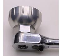 Lagomloot Outil de pédalier de vélo, en alliage d'aluminium à 12 encoches de 46 mm, outil d'installation pour SRAM pour DUB BSA30 Race Face pour ZIPP Vuma Rotor, argenté