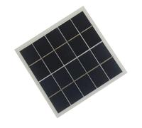 Lagomloot Panneau solaire polycristallin 4 W, module laminé EVA 5 V pour lampes de jardin, design compact 172 x 175 mm avec clip