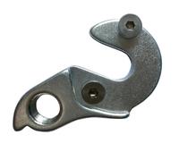 Lagomloot Patte de dérailleur arrière en alliage d'aluminium, compatible avec Cube Be- et Hercules Bikes, Silver Gear Mech Hook avec vis #A-98