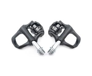 Lagomloot Pédales de vélo de route, en composite de carbone auto-lubrifiantes avec tension réglable, compatibles avec les crampons Look for KEO pour manivelle de 9/16"