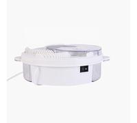 Lagomloot Piège à mouches électrique, capteur rotatif rechargeable pour usage domestique en intérieur, dispositif de lutte contre les nuisibles à 360 degrés, blanc