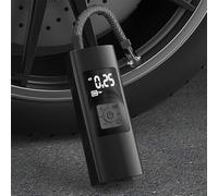 Lagomloot Pompe à air électrique, compresseur portable rechargeable pour pneus de voiture et vélo, gonfleur en alliage d'aluminium pour mini scooter, football