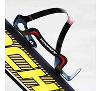 Lagomloot Porte-bouteille d'eau ultraléger pour vélo de route, support de vélo en alliage de terre rare, noir et rouge, 13 x 8,5 x 7,5 cm