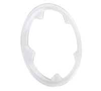 Lagomloot Protection de chaîne de vélo, 21 cm, 5 trous en ABS pour vélo de route, VTT, protecteur de plateau en plastique transparent