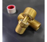 Lagomloot Rallonge de douche pivotante à 360° en cuivre avec réglage excentrique de l'angle - Diamètre variable - Pied incurvé pour montage mural dans la salle de bain et la cuisine - Jaune - 53 mm