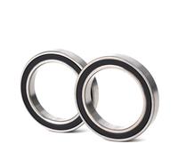 Lagomloot Roulement de pédalier 6806-2RS, cartouche scellée en acier 30 x 42 x 7 mm pour FSA, lot de 2 - Argent