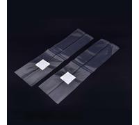 Lagomloot Sac de culture champignon en polypropylène résistant à la chaleur avec grille d'aération pour la fermentation SPAWN, soufflet carré transparent 18 x 35 cm