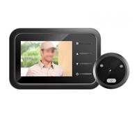 Lagomloot Sonnette numérique œil de chat, écran HD de 2,4 pouces avec vision nocturne grand angle de 120°, pour judas électronique intelligent pour la sécurité de la maison