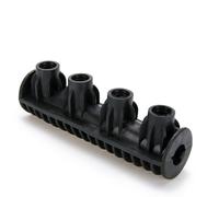 Lagomloot Support de buse pour nettoyeur haute pression de 6,35 mm, extension de lance de pulvérisation à connexion rapide, PVC noir, 3300 PSI