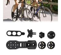 Lagomloot Support d'ordinateur de vélo, pour guidon intégré 5D pour ACR, compatible avec Garmin Bryton pour caméra de sport Cateye, support en plastique noir