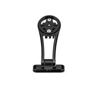 Lagomloot Support pour ordinateur de vélo en alliage d'aluminium, support à angle réglable pour Garmin pour Bryton pour Wahoo Cateye, 102 mm Noir