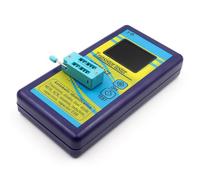 Lagomloot Testeur de transistor couleur TFT 4,6 cm avec fonction, écran 128 x 160, détection automatique NPN/PNP, MOSFET, diode, condensateur et inducteur, 0,5 Ω - 50 MΩ, 25 pF - 100 mF, pour les