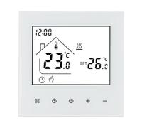 Lagomloot Thermostat électrique pour chauffage au sol, panneau de commande mural programmable hebdomadaire avec double capteur et verrouillage enfant, pour régulation de la température de la chaudière