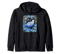 Lagopède des saules et myosotis Sweat à Capuche