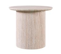 LAGOS - 50 - Table d'appoint couleur travertin D50 cm