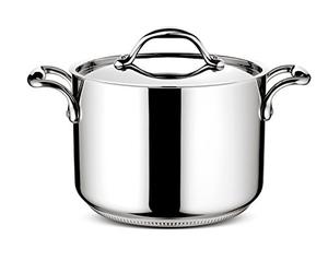 Lagostina 011115020522 Accademia Lagofusion Faitout avec Couvercle Inox 22 cm