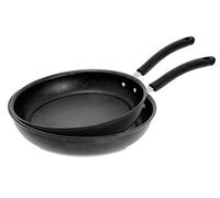 Lagostina 012079600002 Tempra PTFE Lot de 2 Poêles 24/28 cm Aluminium Noir 2 Unités