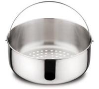 Lagostina Accessoires Panier à Vapeur en Acier Inoxydable, pour Bacs à Pression 5 l, Acier inoxydable 18/10, Argent, 18 cm