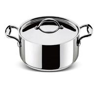 Lagostina Faitout inox Accademia Lagofusion 24 cm (5,3 L) + couvercle Induction Poignée rivetée