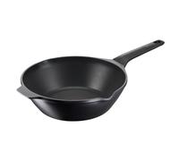 Lagostina Arôme Wok antiadhésif en aluminium moulé sous pression Ø 28 cm, poêle à induction, gaz et four avec indicateur de cuisson thermo-Signal et revêtement titane pour maintenir la chaleur