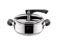 Lagostina Casserole à pression La Classica Lagofusion, autocuiseur Ø 22 cm, capacité 3,5 L, avec panier, livre de recettes et écodose, poignées en Bakélite, valve à poids et fond Lagofusion