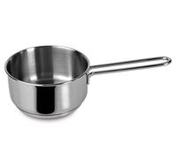 Lagostina Chaque casserole profonde Ø 14 cm en acier inoxydable 18/10 avec fond Lagoseal Plus, extérieur satiné et poignées larges, convient à toutes les sources de chaleur, y compris l'induction