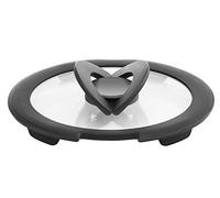 Lagostina Couvercle en Verre Ingenio pour Induction, Noir/Transparent, 16 cm