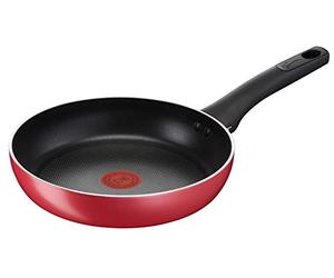 Lagostina Cuisine méditerranéenne Poêle antiadhésive en aluminium Ø 26 cm, induction, gaz et four, avec indicateur de cuisson thermo-Signal, revêtement Titanium Easy, poignée ergonomique en Bakelite