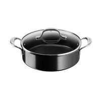 Poêle Lagostina Desideria Céramique Sauteuse 2 anses 26 cm + couvercle Noir Noir