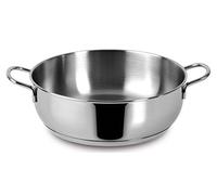 Lagostina Every Casserole Demi-Fond Ø 24 cm en Acier Inoxydable 18/10 avec Fond lagoseal Plus, extérieur satiné et Grandes manipulations, adaptée à Toutes Les Sources de Chaleur, y Compris Induction