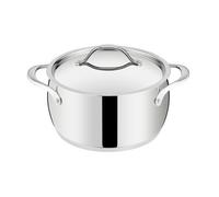 Lagostina Orchestra Casserole Profonde avec Couvercle en Acier Inoxydable 18/10 Ø 26 cm, Fond Lagotherm 3 Couches, Effet Miroir Extérieur et Intérieur Satiné, pour Toutes les Sources de Chaleur