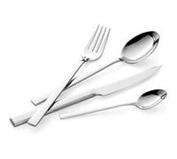 Lagostina giada ménagère pour 6 personnes en acier inoxydable 18 10, 24 pièces, argent acier inoxydable