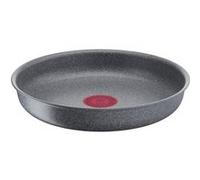 Lagostina Ingenio Mineralis Green Poêle Ø 24 cm, en Aluminium 100% recyclé, pour gaz, Four et Induction avec indicateur de Cuisson, utilisable avec poignée Amovible