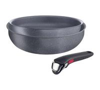 Lagostina Lot de casseroles Ingenio Mineralis Green 3 pièces Gris