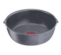 Lagostina Ingenio Mineralis Green Poêle Ø 26 cm, en Aluminium 100% recyclé, pour gaz, Four et Induction, avec indicateur de Cuisson, poignée Amovible et Fond indéformable