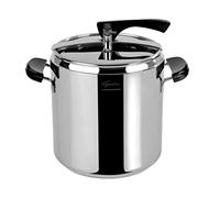 Lagostina La Classica Marmite à Pression avec Panier et écodose Ø 26 cm, 12 lt Acciaio e Nero