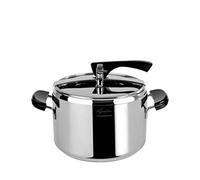 Lagostina La Classica Marmite à Pression avec Panier et écodose Moderne Ø 22 cm, 5 lt Acciaio e Nero