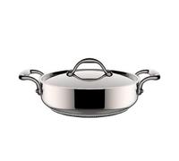 Lagostina LAGISTINA - Accademia - Low CASSERUOLA 2 Steel Handles with Lid CM.28 - LT.5,5 - Suitable for Induction Floor - LAGOFUSION