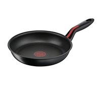 Lagostina Ligne Rouge Poêle antiadhésive Ø 22 cm, induction, gaz et four anti-rayures, indicateur de cuisson thermosignal, fond en acier inoxydable et aluminium, poignée en silicone antidérapante
