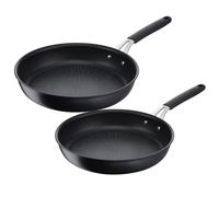 Lagostina - Lot De 2 Poêles Antiadhésives 24 Et 28cm Noir 012165600002