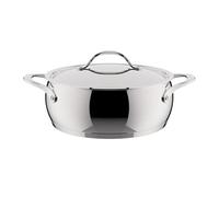 Lagostina Orchestra Casserole Basse avec Couvercle en Acier Inoxydable 18/10 Ø 26 cm, Fond Lagotherm 3 Couches, Effet Miroir Extérieur et Intérieur Satiné, pour Toutes les Sources de Chaleur