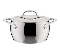 Lagostina Orchestra Casserole Profonde avec Couvercle en Acier Inoxydable 18/10 Ø 20 cm, Fond Lagotherm 3 Couches, Effet Miroir Extérieur et Intérieur Satiné, pour Toutes les Sources de Chaleur