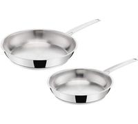Lagostina Poêles La Prima 24/26 cm Inox – Set de 2