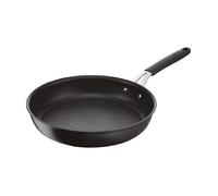 Lagostina Tempra, Poêle 32 cm avec Revêtement Antiadhésif en Titane Anti-rayures, Fond en Acier Inoxydable, Manche Riveté en Acier et Silicone, pour Toutes les Sources de Chaleur y Compris l'Induction