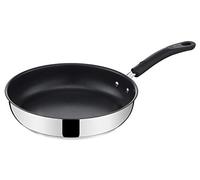 Lagostina Pratique Poêle anti-adhésive pour induction, gris, 26 cm, acier 18/10
