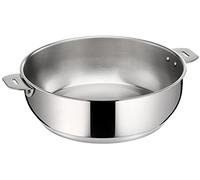 Lagostina Salvaspazio Sauteuse 24 cm, Inox 18/10 haute qualité, Empilable, Tous feux dont induction + four, rangement facile, Fabriqué en Italie 012132031724